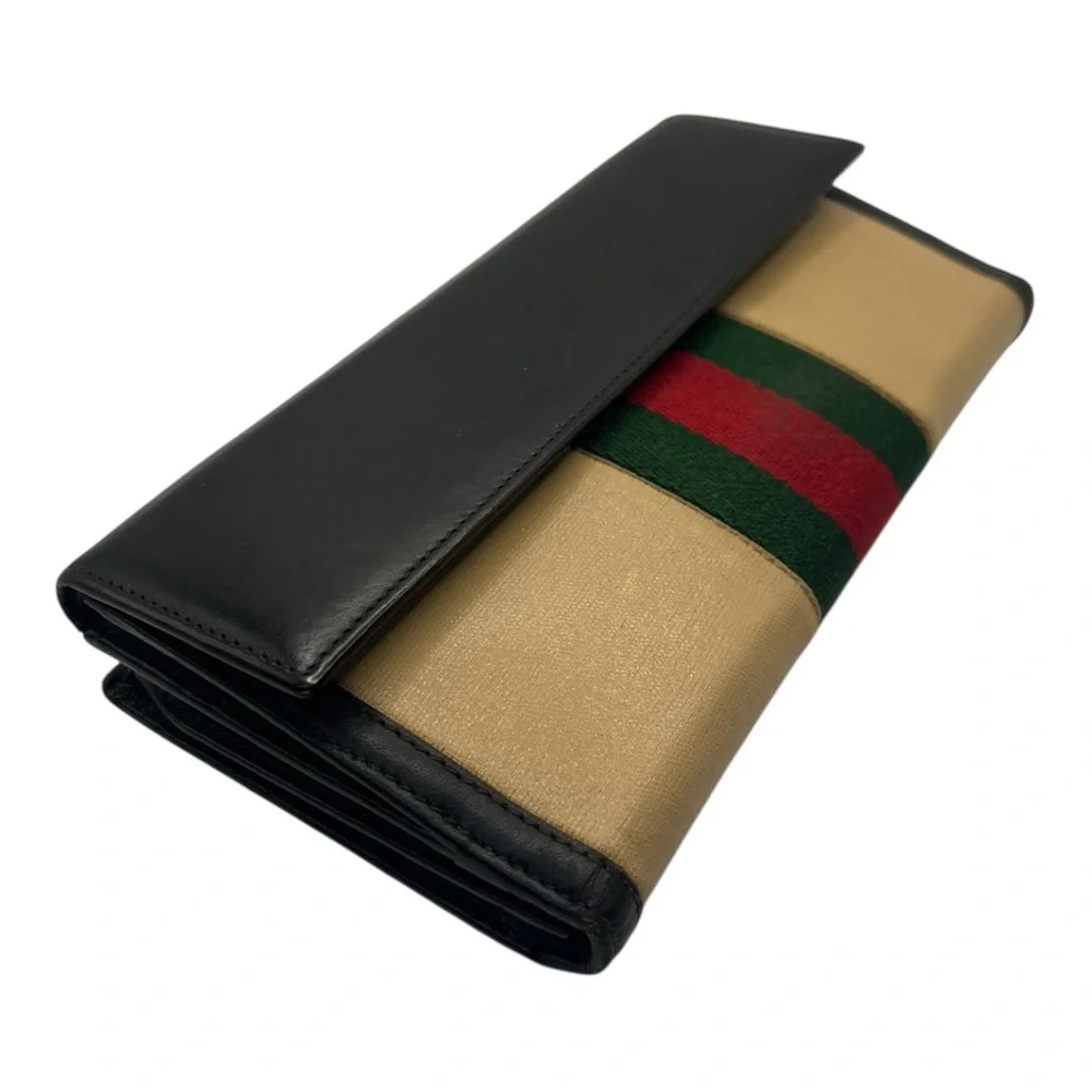 Vintage Gucci Wallet Re-painted Fabric Body - Picture 2 of 10